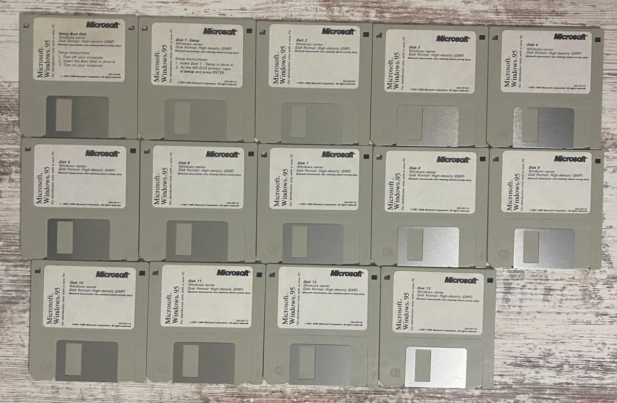 15 Floppy Disks For Installing Windows 95 edu.svet.gob.gt