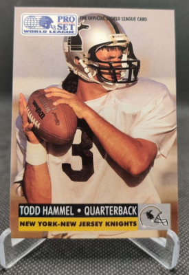 1991 Pro Set World League #19 Todd Hammel New York-New Jersey