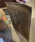 Figural Embossed 20 x 26 Antique brass fireplace screen/cover Greek HEAVY — photo 2