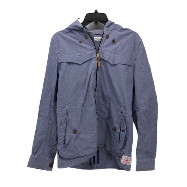 The Duffer Of St. Mens Hooded Jacket Cornville Blue Gingham