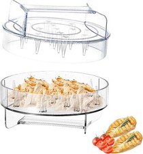 Chicken Shredder with Transparent Lid, Twist Design, Brush, and Food Tong 