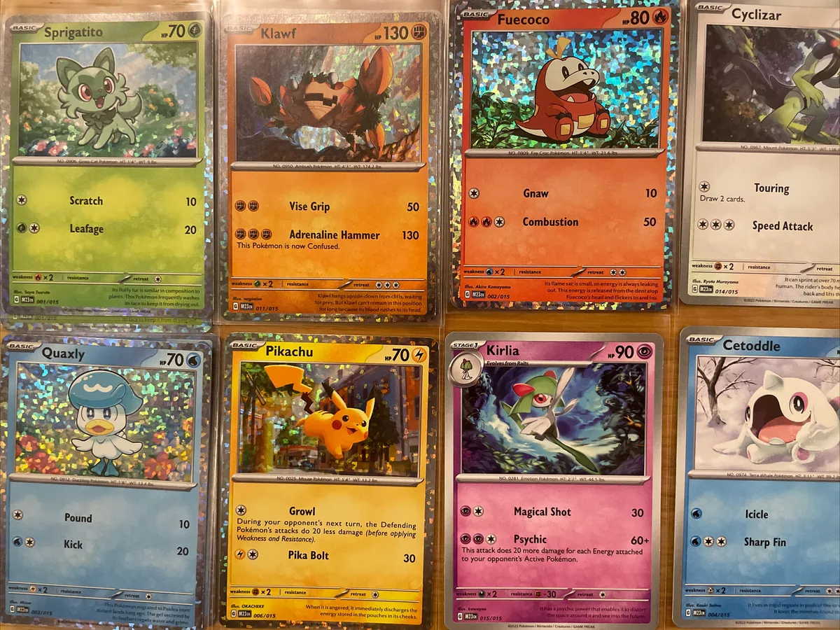 McDonalds 2023 Pokemon Trading Cards HOLO & non Holo SLEEVED **PICK YOUR  CARDS**