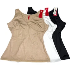 Spanx 988 Wrap Cami Tank Slimplicity Slimming Control Stretch Chic Criss Cross