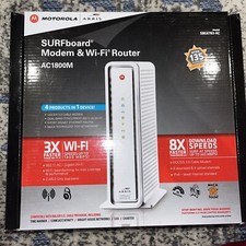 Wi-fi Internet Router Motorola ARRIS SBG6 782-AC 1800M SURFboard 3.0 Modem Cable