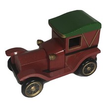 Vintage Music Box Wood Car Rare Collectible Musical