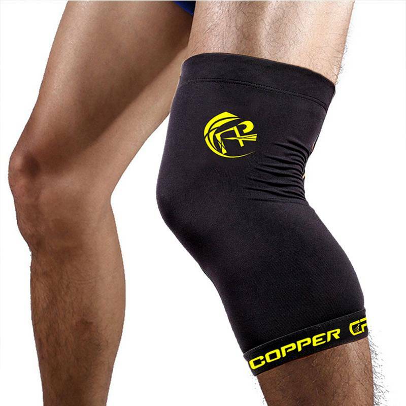 Copper Knee Support Compression Sleeve Brace Sport Joint Pain Relief ...