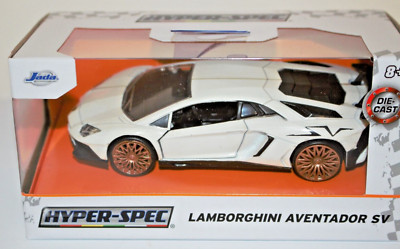 JADA LAMBORGHINI AVENTADOR SV WHITE 1:32 DIE CAST CAR SEALED NEW