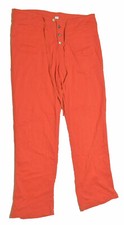 Sundance Pants Womens M Medium Red Cotton Drawstring Pockets Casual Bottoms