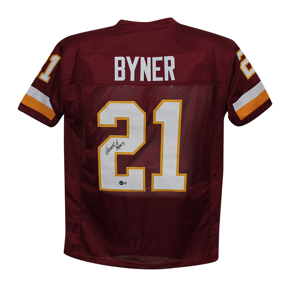 Earnest Byner Autographed Signed Pro Style Red Xl Jersey Beckett 
