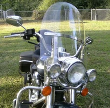 28" Detachable Windshield For Harley Touring Road King FLHR 1994-2024 w/ Bracket