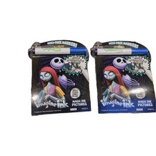 2 Nightmare Before Xmas ACTIVITY Book Mess Free Kids Magic Reveal Games NEW