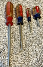 Craftsman Slotted Screwdrivers Set of 4 Vintage - Made in USA