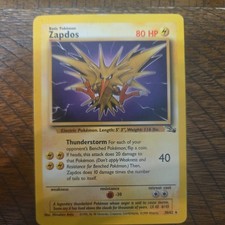 Zapdos 30/62 Rare Fossil Pokemon Unlimited Moderately Played on eBay