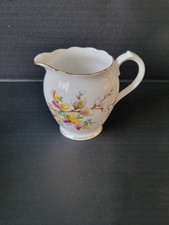 Vintage creamer from Roslyn China. Derby Posies" style pattern. VGC