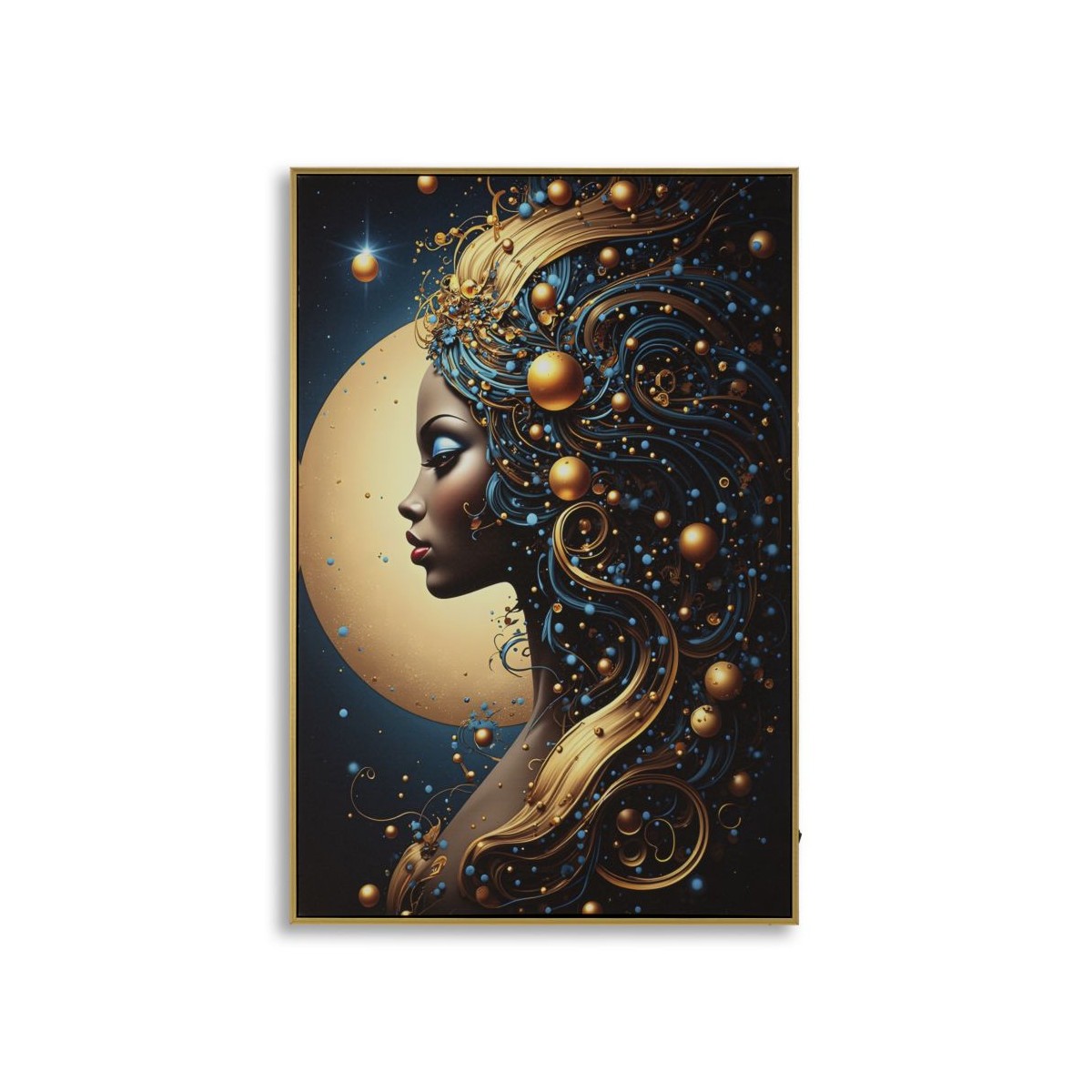 Tableau imprimé à LED Minerva II grand format multicolore déco murale moderne 60x90