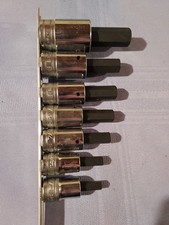 Hex Allen Bit Socket Driver Set By Snap-on New Usa 12 Drive