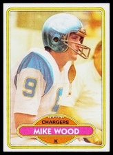 Mike Wood, 1980 Topps, #48, San Diego Chargers,