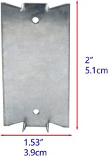 50PCS Nail Plates for Wood Studs, 1.5 x 2 Inch Nail Plate, Sharp Pointed Pron...