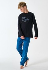 SCHIESSER Boys Long Pyjamas XS S M L 140-176 100 CO Pajamas