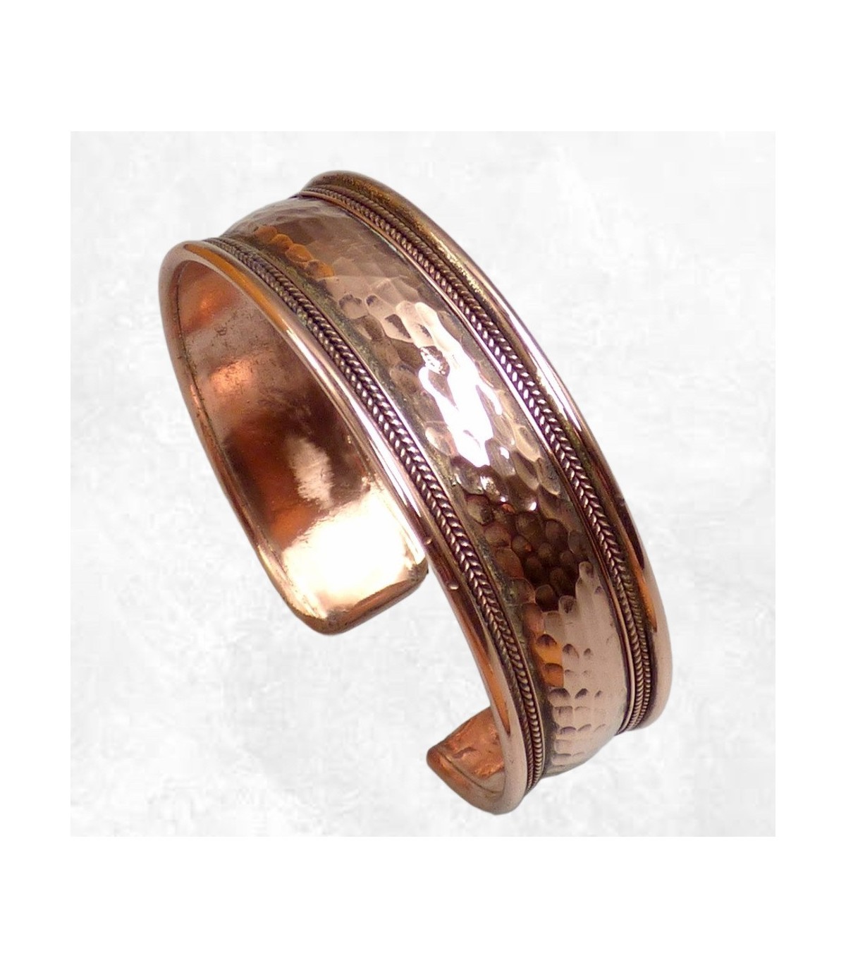 Bracelet en cuivre style bohème pour femme et homme mode ethnique chic