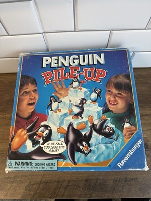 Penguin Pile-Up Ice Board Game by Ravensburger 1996 Balance READ