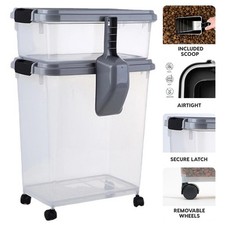 30L 10L Airtight Pet Food Container Dog Cat Food Storage Bin with Scoop US