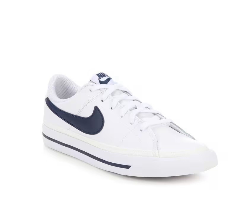 SAOLA Nike Court Legacy GS Sneaker Ragazzo Bianco Midnight Navy DA5380 125 Taglia 4Y
