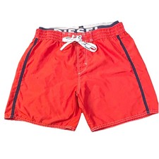 Y2k Diesel Beachwear Swim Shorts Men  s Small Red Lined