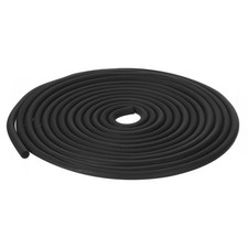 7mm x 4.5 Meters Foam Weather Stripping Door Seal for Instruments - Black