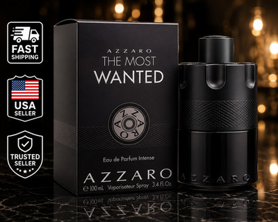 The Most Wanted by Azzaro cologne for men EDP intense 3.3  / 3.4 oz New in Box