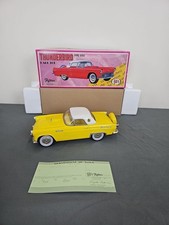 Vintage 50's Fifties 1956 Thunderbird Yellow Hard Top Tin Friction
