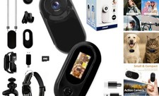 Mini Body Camera, Wearable Action Body Cam 1080 Thumb Size with 64GB Black