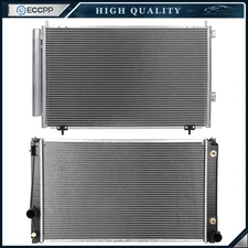 Aluminum Radiator & AC Condenser Cooling Kit For 2013-2018 Toyota RAV4