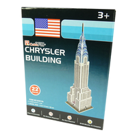 Cubic Fun Chrysler Buildung New York 3D Puzzle Spielzeug Modell 29Cm 22 Teile