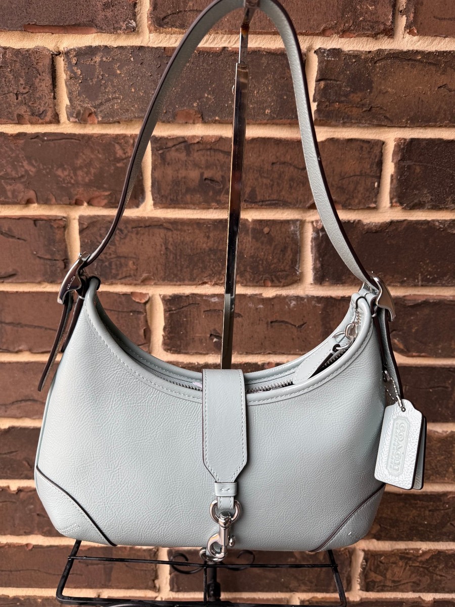 NWT Coach Hamptons Hobo Shoulder Bag Crinkle patent leather CAN33
