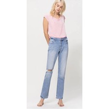 Vervet Groovy High Rise Stretch Boyfriend Denim Jeans Womens Size 29 New