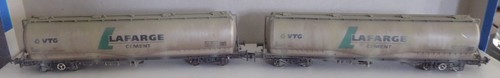 2x Weathered JPA Lafarge Cement Bogie Cement Tanker Vintage 12405 38-200 Bachmann OO | Condition: Used