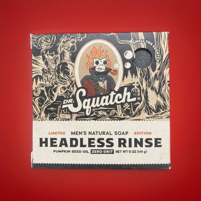 Dr. Squatch Limited Edition HEADLESS RINSE Natural Soap Bar SOLD OUT