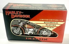 Harley Davidson Historical Playing Cards 1903&ndash;1950 *New Sealed 2 Decks & LTD TIN
