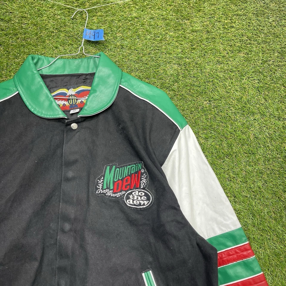 Chaqueta De Colección NASCAR Mountain Dew Para Hombres XL JH Diseño Kasey Kahne Nextel Racing Foto 2 de 4