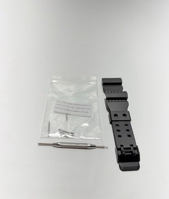 Replacement Watch Band for Casio G Shock GD350 GD-350 Black Resin Strap