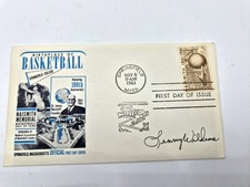 1961 Naismith Basketball Hall of Fame FDC LENNY WILKINS Autograph