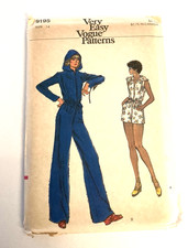 70s EASY VOGUE Sewing Pattern 9195  Hooded Ju...