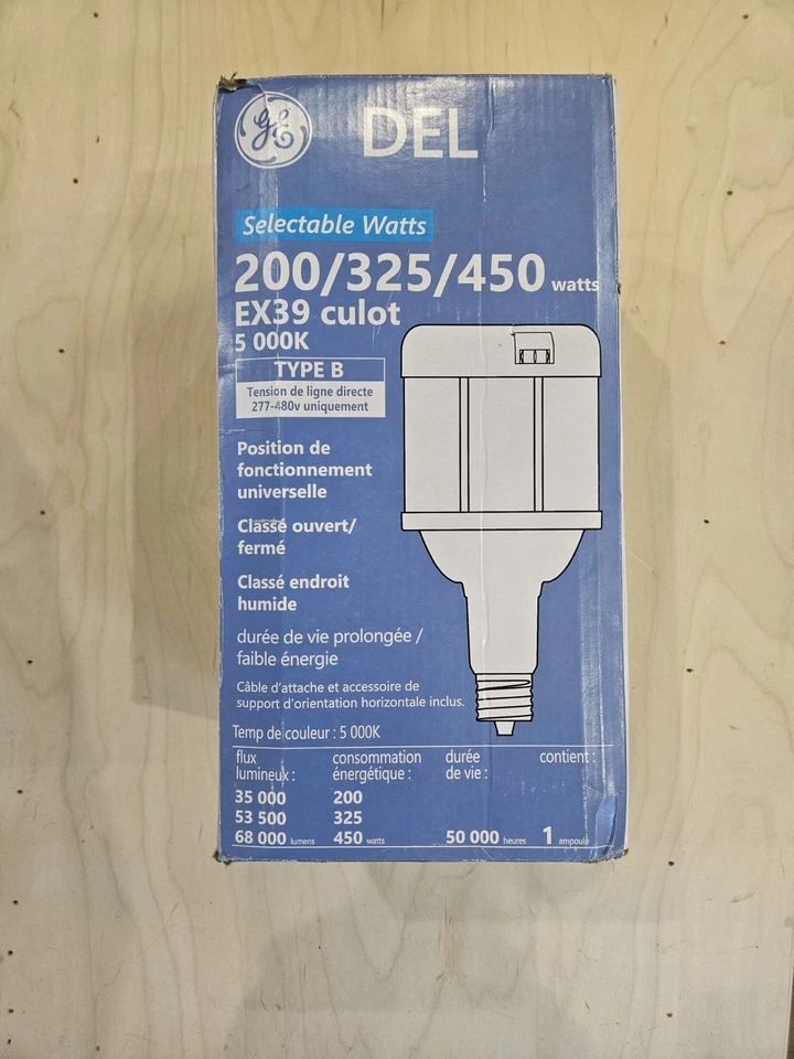 Ge Lighting LED/LC/ED37/750 450 W, Hid Replacement Led Bulb, White, EX39, 5000K - Image 2 of 4