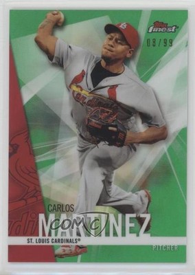 2017 Topps Finest Green Refractor 8/99 Carlos Martinez #30 1k5