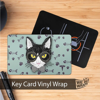 Smart Tuxedo Cat | NFC Key Card Wrap