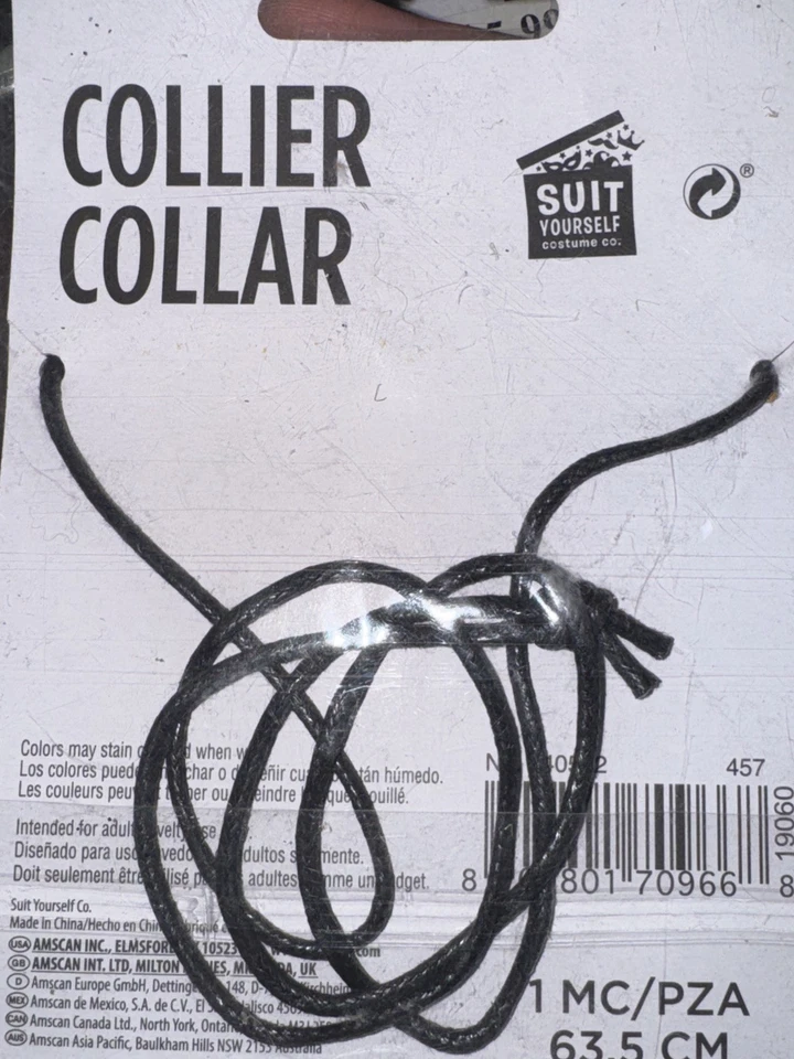 Groovy 60's Peace Sign Necklace Fancy Dress Up Halloween Adult Costume Accessory - Image 2 of 2