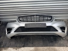 MERCEDES BENZ S-CLASS W222 X222 2013-2017 AMG LINE COMPLETE FRONT BUMPER SILVER 