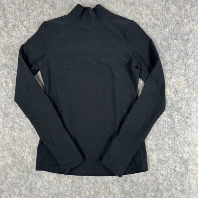 Beyond Yoga Shirt Long Sleeve Captivating Turtle Neck Sz XS Gray Thumbholes