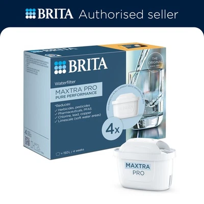 BRITA MAXTRA PRO Pure Performance Water Filter Cartridge (Was All-In-1) – 4 Pack - Image 1 of 4